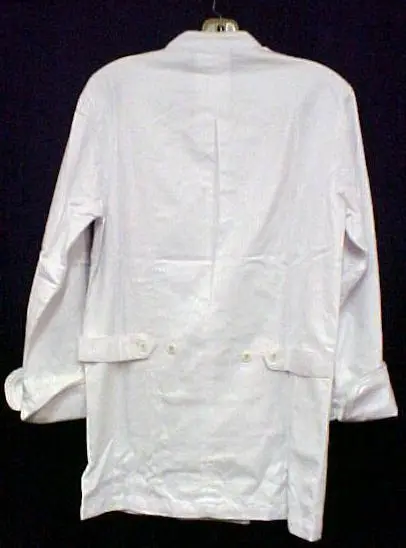 White Chef Coat 6X CIA Culinary Institute America Double Breasted New Style 9600 3