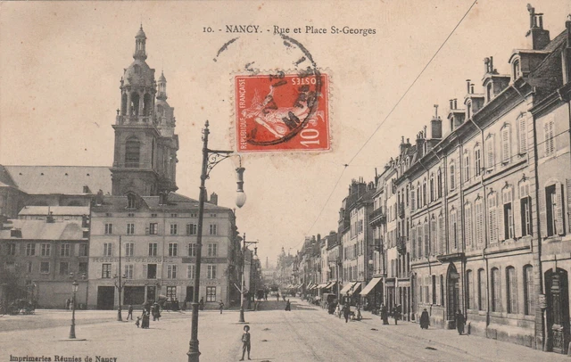 CPA 54 NANCY Rue et Place St-Georges