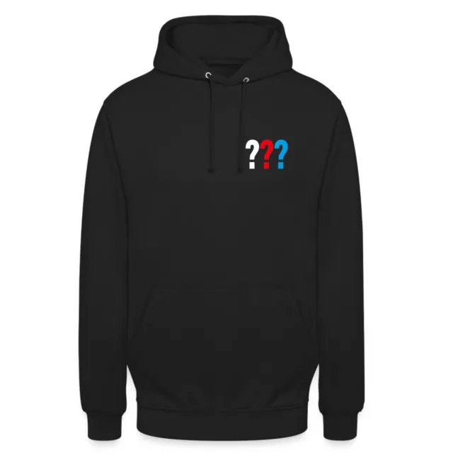 Die Drei Fragezeichen Kleines Logo Unisex Hoodie