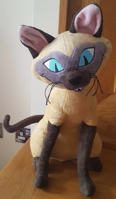 Disney Store Exclusive villain Si (siamese cat) 13" soft plush cuddly toy RARE