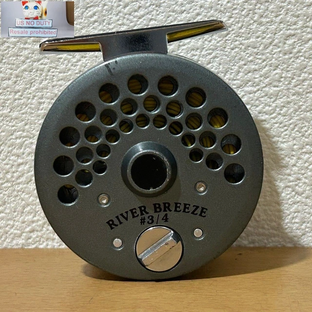 RIVER BREEZE 43/4 Fly Reel made of metal Golden Color From