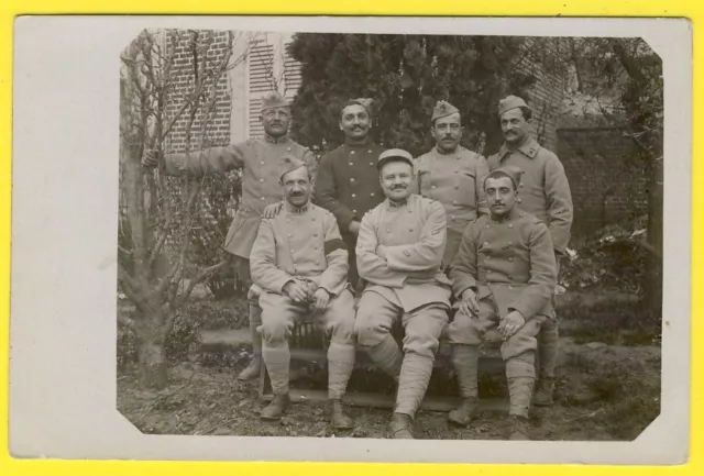 cpa CARTE PHOTO Guerre Poilus Militaires Soldats 38eme Régiment