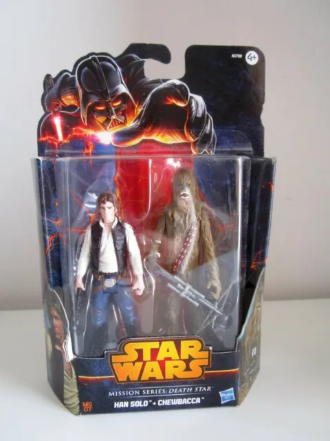 Ggsw-339-Star Wars-Han Solo+Chewbacca-Ms07 Mission Series-Death Star-2014-Hasbro