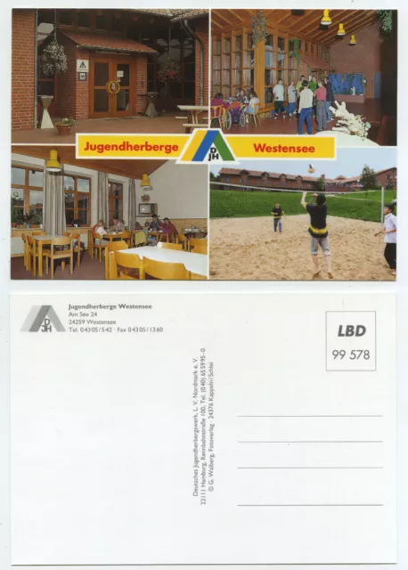 61576 - DJH youth hostel Westensee - old postcard