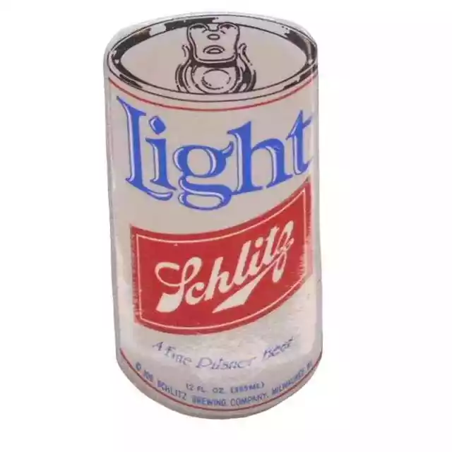 Schlitz Light Beer Can Pinback Button 2.25" Vintage Fine Pilsner Milwaukee WI