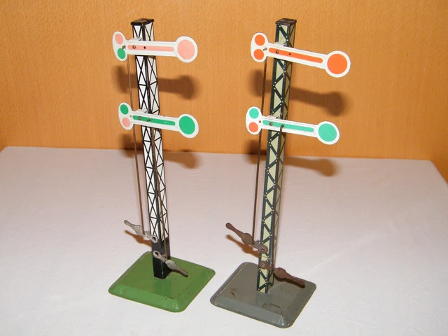 2x Hauptsignale manuell Spur 1 Blech (520)