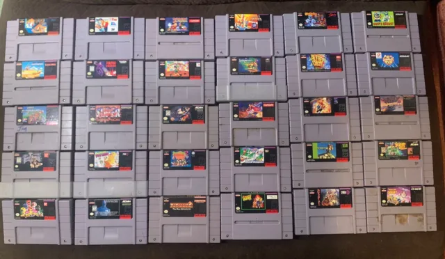 SNES - Super Nintendo Pick Your Game! NOT TESTED