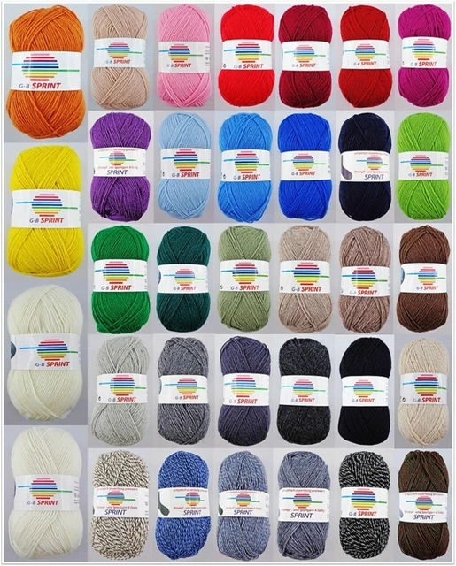 50g G-B Sprint Sockenwolle Strumpfgarn 4-fach zum Socken Stricken GP 45,80€/1kg