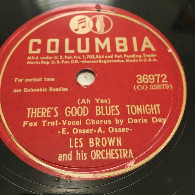 Les Brown There's Good Blues Tonight / In Love In Vain 78 rpm 36972