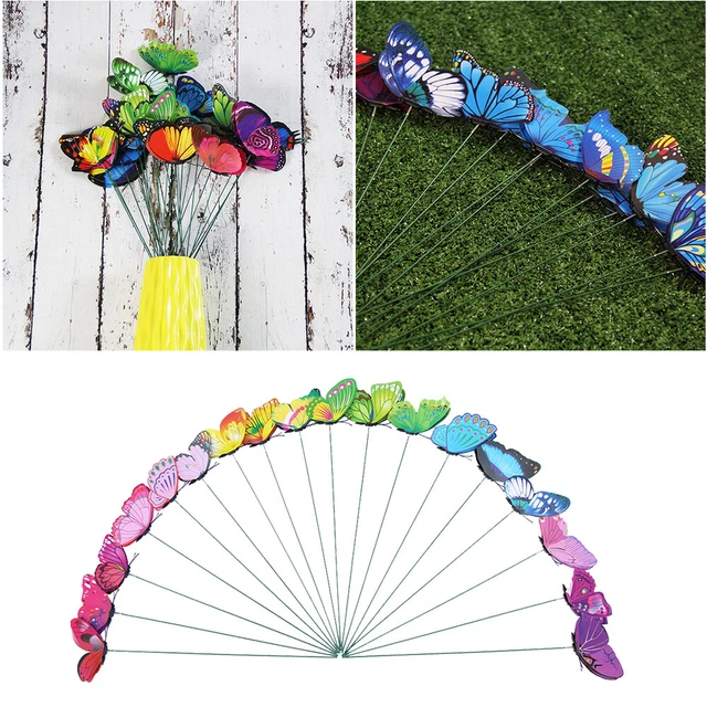 24 Pcs Plant Vase Filler Plant Stakes Decoration Pots Outdoor Plants Crafts 11