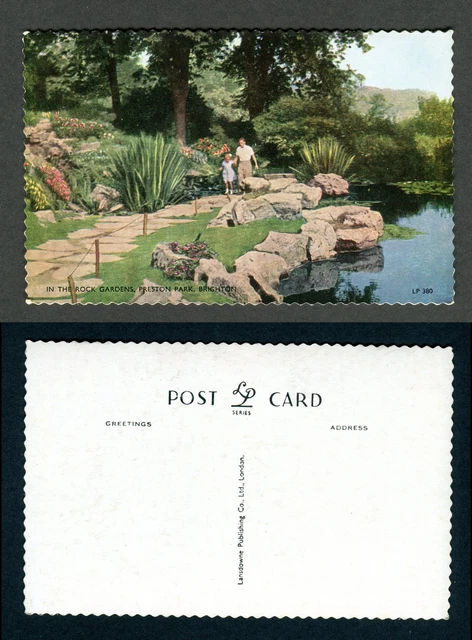 In the Rock Gardens, Preston Park, Brighton, Sussex unused Lansdowne BLP380