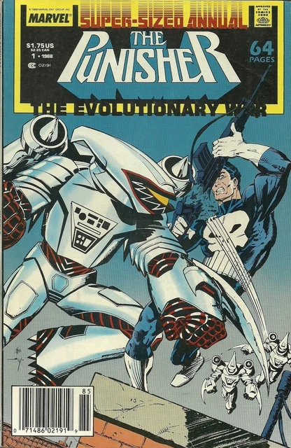 PUNISHER ANNUAL 1 1988 MARVEL V2 VOLUME 2 NEWSSTAND VARIANT NM 2nd SERIES VOLUME