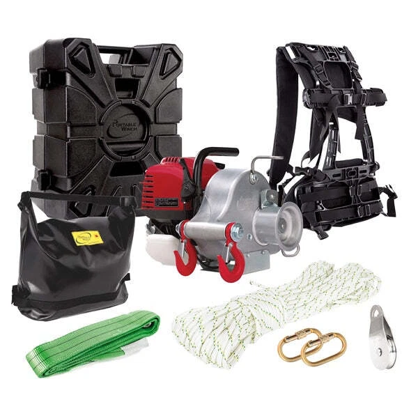 Portable Winch Gas-Powered Portable Capstan Winch for Hunting Portable Winch Gas-Powered Portable Capstan Winch for Hunting