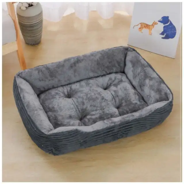 Bed for Dog Cat Pet Square Plush Kennel Medium Small Dog Sofa Bed Cushion Pet Ca