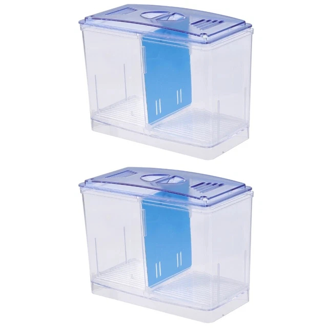 2 PCS Aquarium Breeder Net Fish Tank Divider Acclimation Acrylic