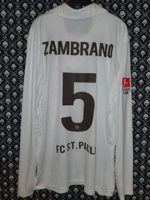 original matchworn Spielertrikot FC St. Pauli Zambrano 5 mws1267