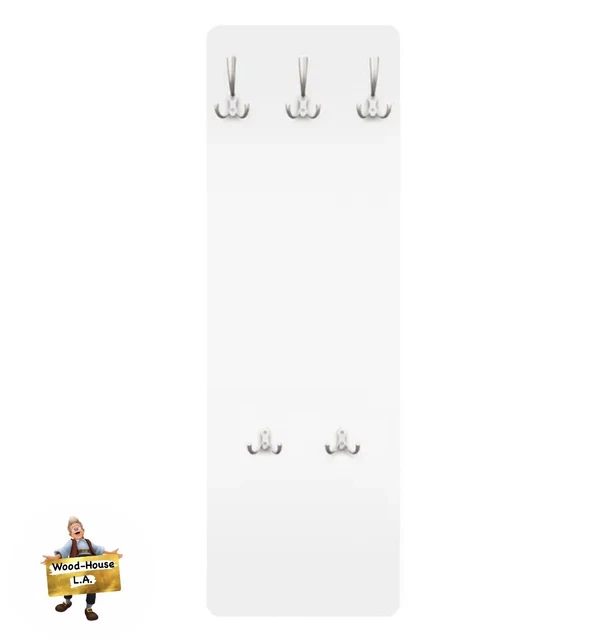 Appendiabiti Attaccapanni Porta Abiti Da Parete In Legno Colore Bianco