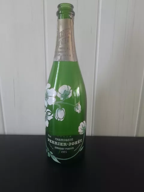 Perrier Jouet Bouteille Champagne Emaillee Belle Epoque 1975