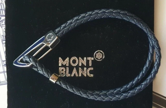 Bracciale Star in acciaio pregiato e pelle di Montblanc