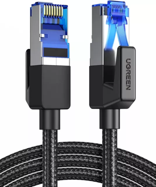 UGREEN CAT 8 Ethernet Cable High Speed 40Gbps 2000MHz Network Cord Braided-Au