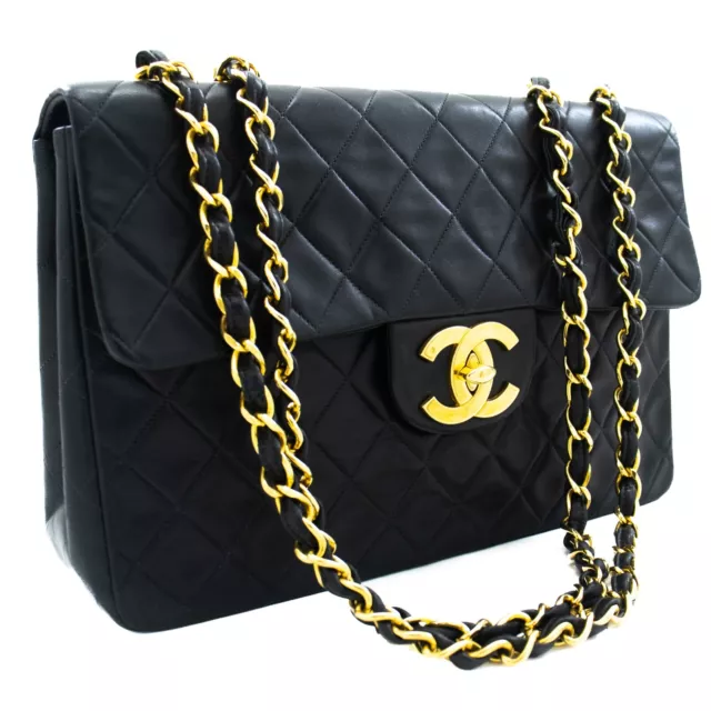 AUTHENTICATED CHANEL EXTRA Mini Classic Lambskin Leather Flap Bag