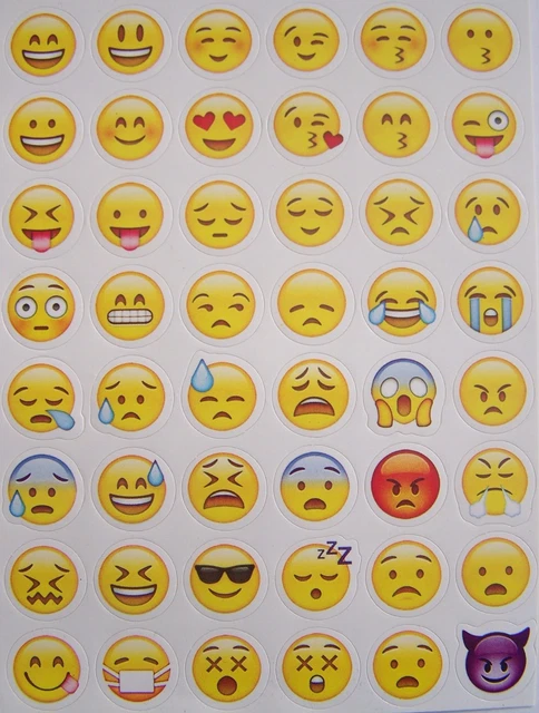 Allydrew Emoji Nagelsticker – 3 Bögen Mit Lustigen Gesichtern Für Kreative Nail Art