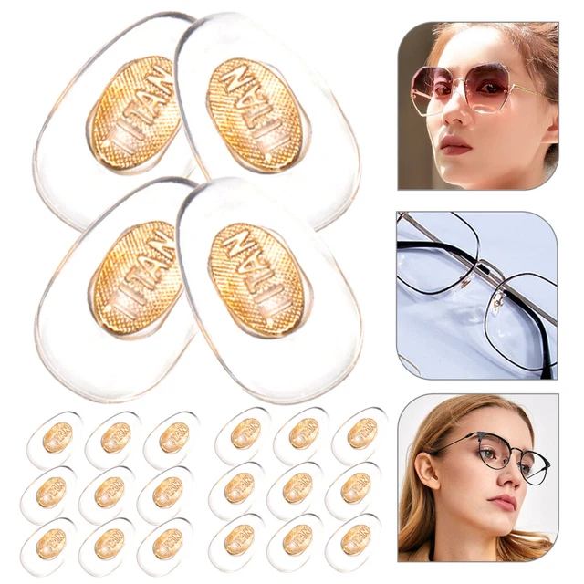 25 pares de gafas almohadilla nariz cojines nariz reemplazo anteojos nariz nariz