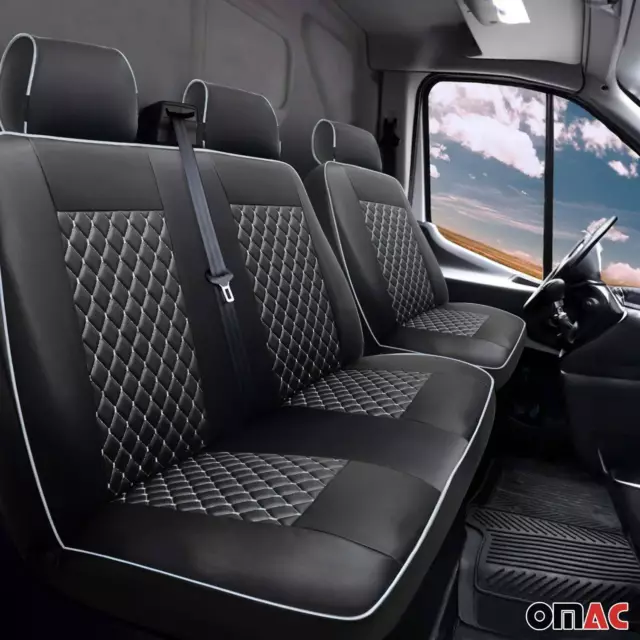 Für Mercedes Vito V Klasse W447 Schonbezüge Sitzbezug Rauchgrau Vorne