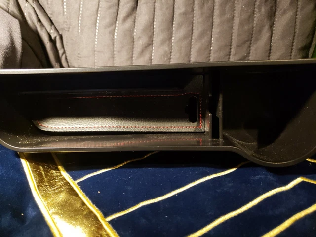 Car caddy organizer with cup holder. Can be used to hold apple phones cup coins. 3