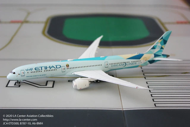LESES Modellino di aereo pressofuso in scala 1:400 Etihad Airways A380 per decorazione o regalo