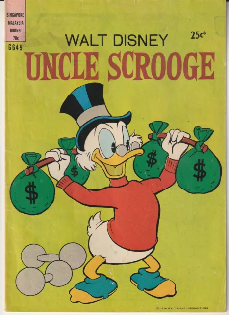 Australian Walt Disney's Comic G649 "Uncle Scrooge" Wogan 1976