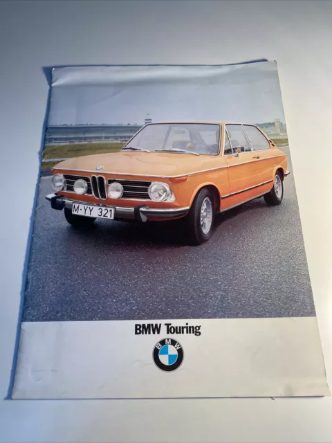 BMW Touring Car Sales Brochure 1600 1800 2000 Tii c1971 Uk Market FREE POSTAGE