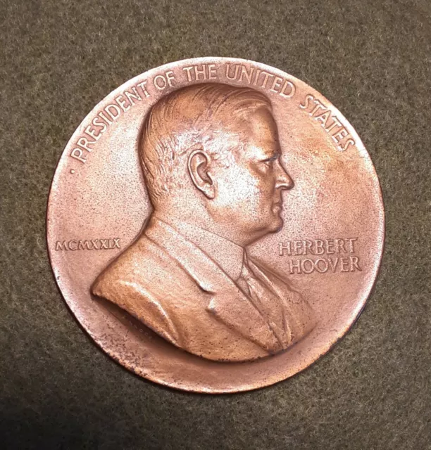 1929 Herbert Hoover Inauguration Medal  - 3"