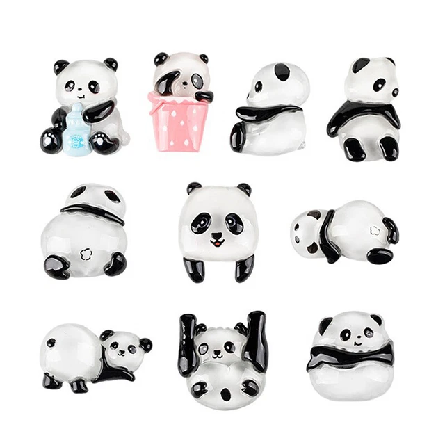 5pcs Fashion Panda Charms for Jewelry Making Findings Resin DIY Accessories