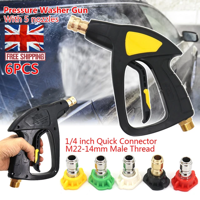 3000PSI HIGH PRESSURE Washer Spray Gun Jet Lance Trigger Wash Water