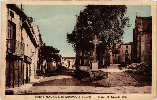 CPA AK St-MAURICE-en-GOURGOIS - Place et Grande Rue (580406)
