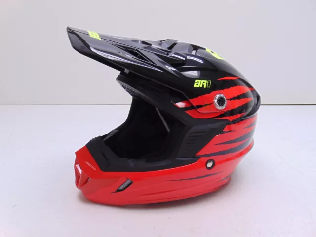 Answer Racing AR1 Pro Glo Helmet Red/Black/Hyper Acid Medium 0411-0618-0953