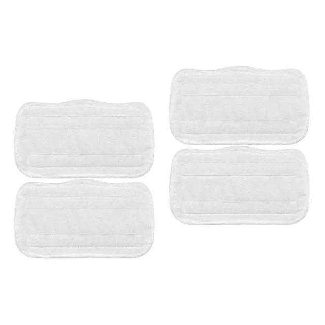 4 pcs Steam Scrub Mop Pads Replacement Flat Mop Pads Cloth Steamer Mop Pads