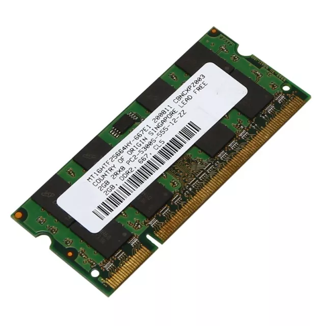 2GB DDR2 RAM Memory 667Mhz PC2 5300 Laptop Ram Memoria 1.8V 200PIN SODIMM f V6X3