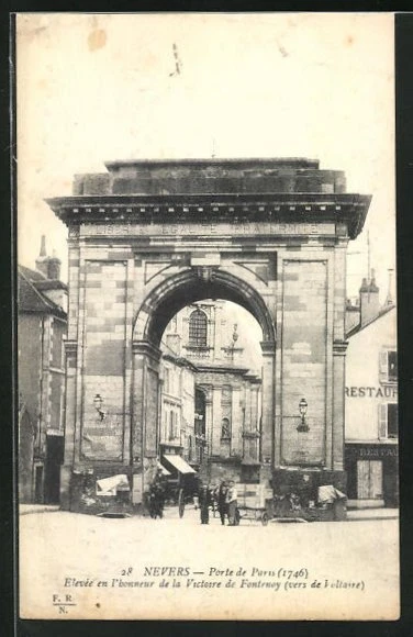 CPA Nevers, Porte de Paris 1917