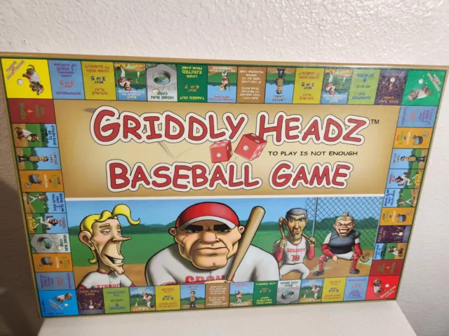 Griddly Headz Baseball Board game (NEW) Sealed Pieces 2005 FAST Shipping