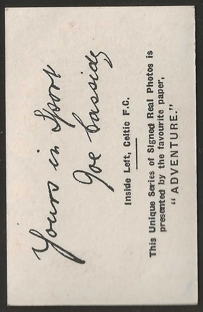 Thomson (Dc) - Fussball Signierte Echte Fotos (Schottisch Mf14) 1923 - Keltisch - Cassidy 2