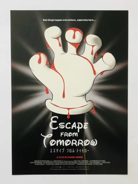 Escape from Tomorrow 2types/set Randy Moore JAPAN CHIRASHI movie flyer poster