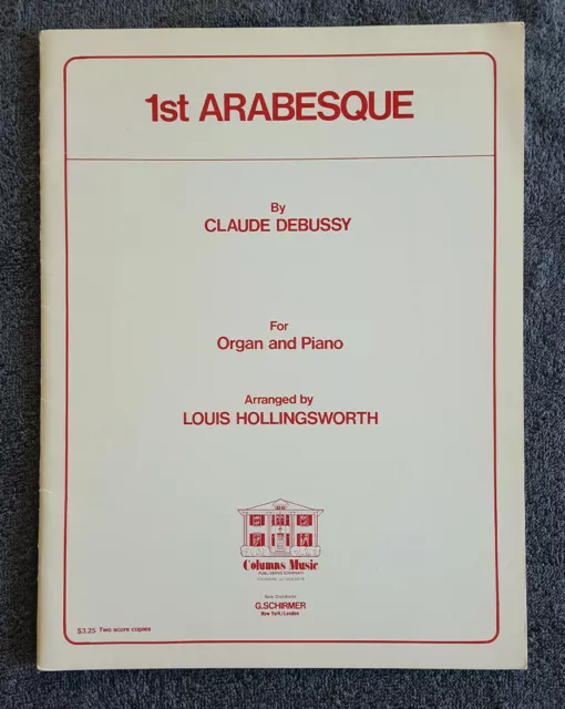 1er Arabesque par claude deussy arrangé pour orgue & piano par Louis Hollingworth
