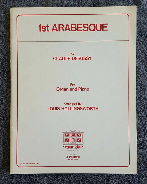 1er Arabesque par claude deussy arrangé pour orgue & piano par Louis Hollingworth