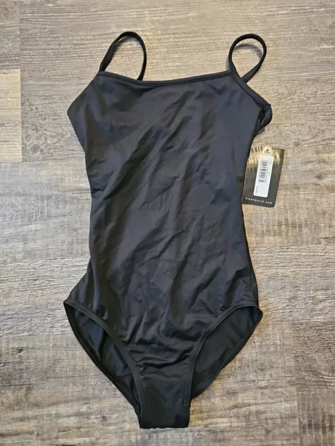 Bloch Dance Parem Microlux Camisole Leotard, Black, Sz. P, NWT