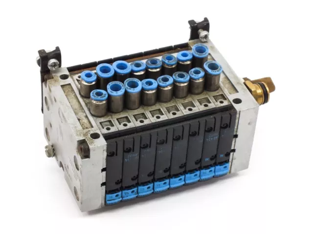 Festo CPV-10-VI Pneumatic Air Solenoid Manifold with Valves R402 R502 R602 R902