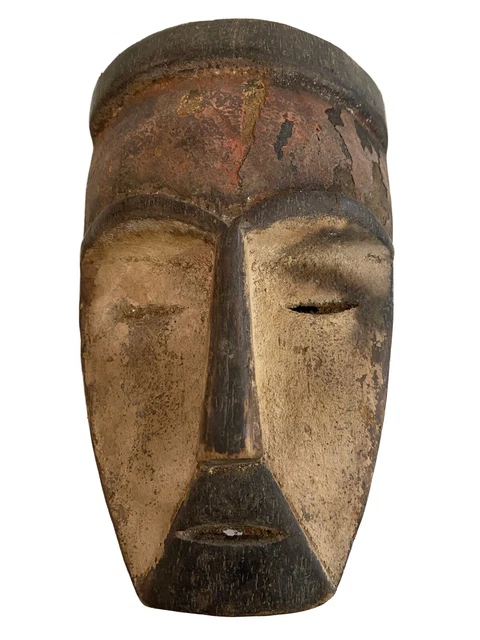 # 3473 Superb African Bamileke Passport /Mask Cameroon 6.5 " H