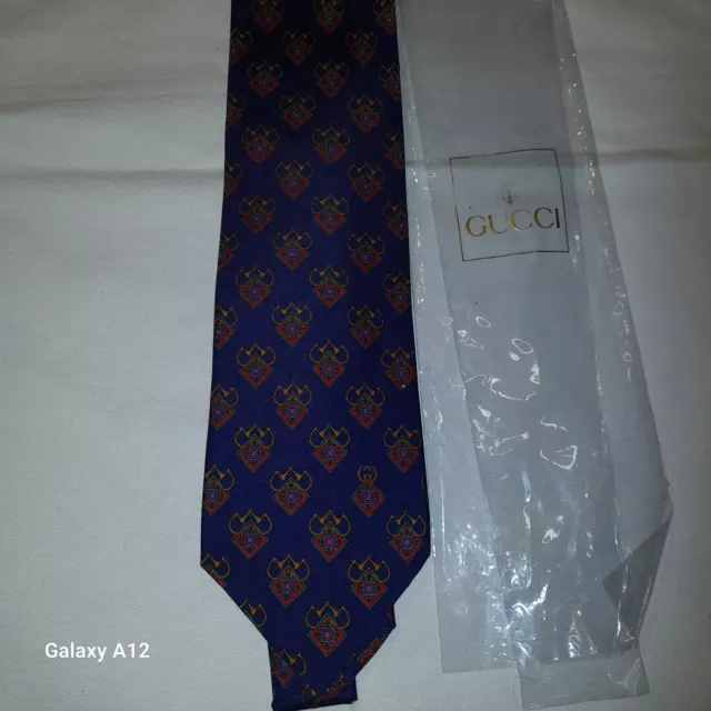 Cravatta Pura Seta  Silk Tie Gucci 