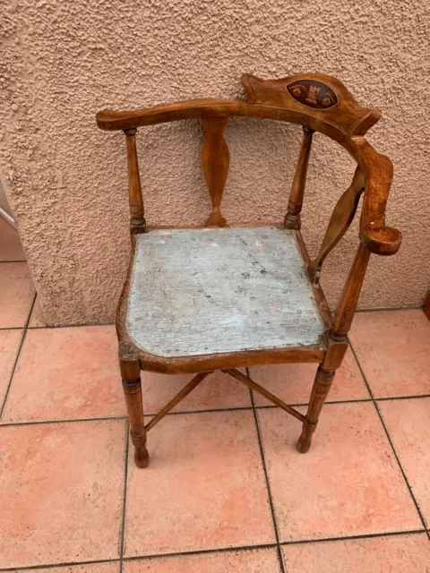 Antique Corner Chair in need of re-upholstery